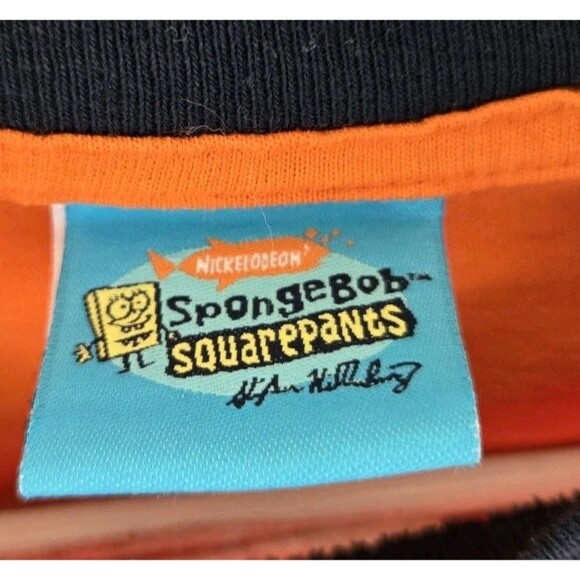 Spongebob Squarepants T-Shirt Mens‎ L Patrick Hello Do I Know You Ringer Y2K - Picture 3 of 8